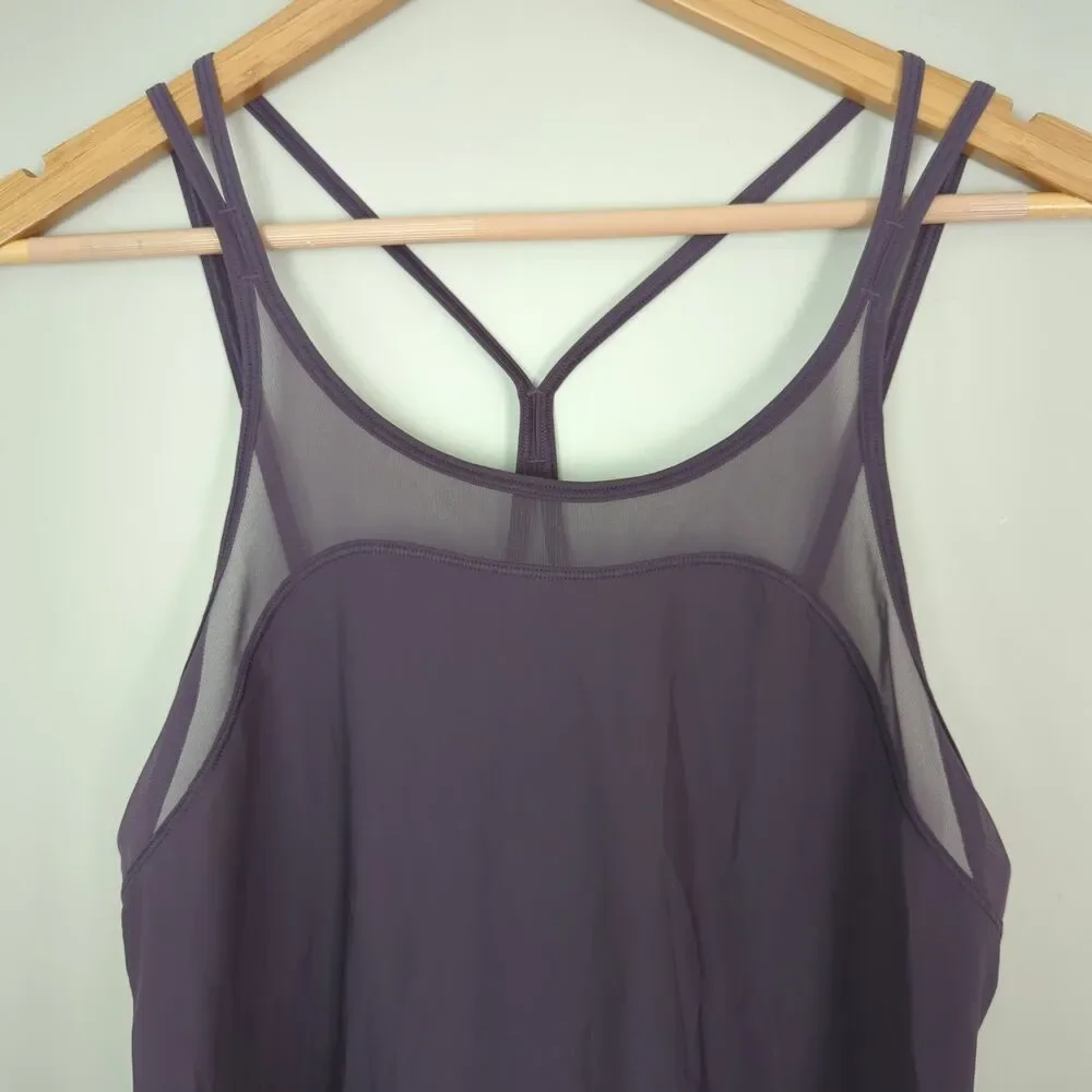 Lululemon Anew Singlet Tank Top Size 4 Black Currant